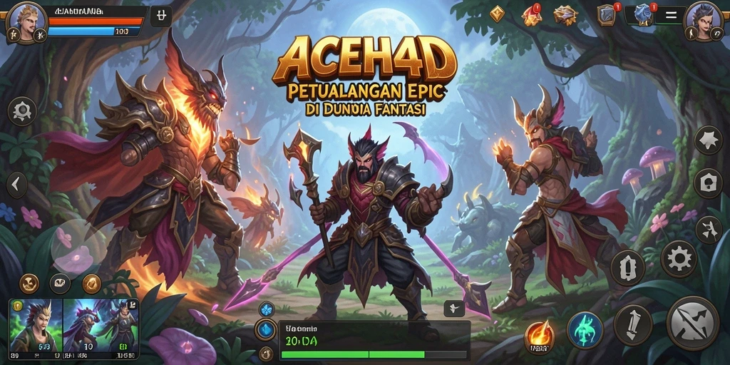 Tampilan salah satu momen mendebarkan dari gameplay ACEH4D.