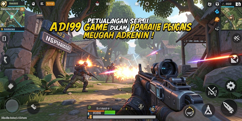 Tampilan gameplay ADI99 yang menegangkan dan penuh aksi.