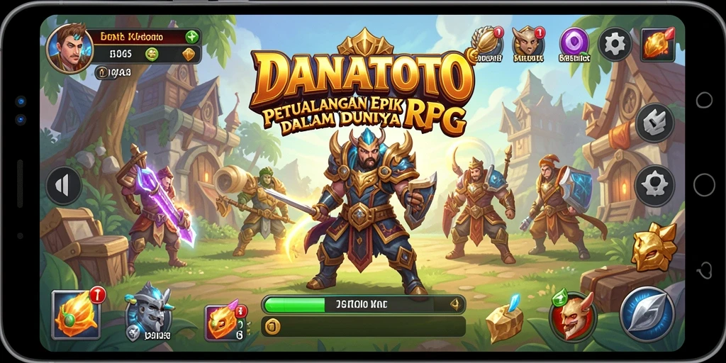 Tampilan gameplay RPG yang menarik dan imersif di DANATOTO.