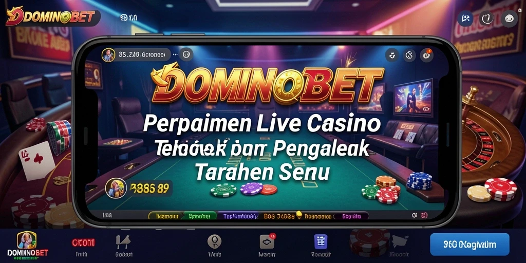 Tampilan live casino yang imersif dan interaktif dalam DOMINOBET.