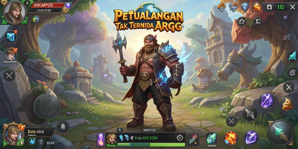 Tangkapan layar tampilan gameplay seru GOCAP123 yang penuh aksi ARPG.