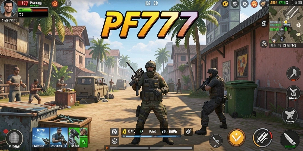 Tangkapan layar utama PF777 menampilkan gameplay Simulation yang menakjubkan.