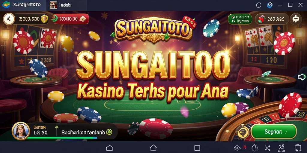 Tangkapan layar menunjukkan gameplay seru SUNGAITOTO di kasino.