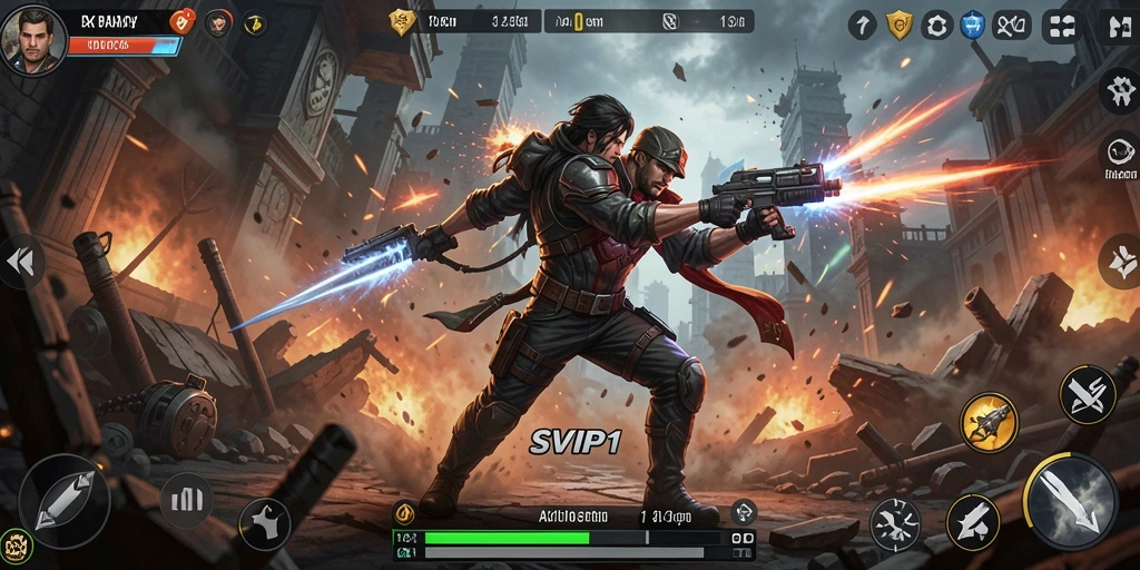 Tangkapan layar gameplay SVIP1 menampilkan aksi seru dan intens.